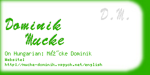 dominik mucke business card